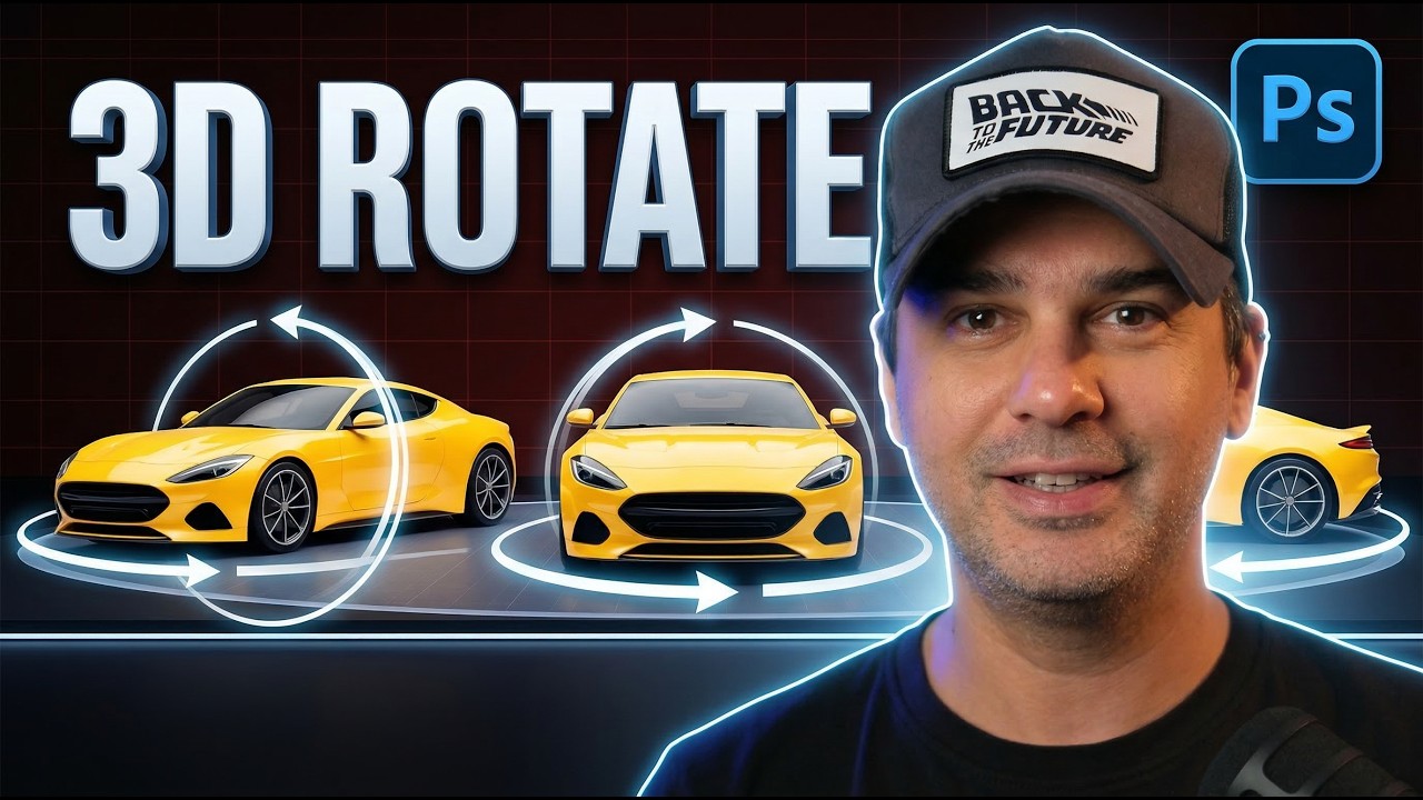 YENİ Photoshop 3D Rotate Özelliği | Gerçekten Bu Kadar İyi Mi?