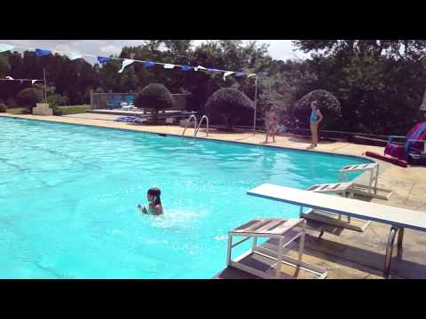 Samantha does a flip 06/05/2009