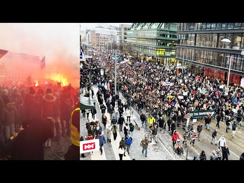 Tusentals i protest mot vaccinpass: ”NMR är på plats”