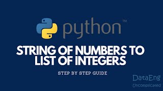 Convert a String of Numbers Into a List of Int in Python