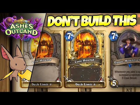 This is a Clickbait Core Hound Deck - Don't Click It | Firebat Hearthstone | Ashes of Outland