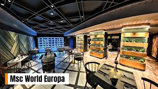 Msc World Europa Ship Tour Bar Restaurants and Lounges