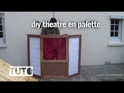 FABRIQUER UN THÉÂTRE DE MARIONNETTES EN PALETTES ET RECUP ep1