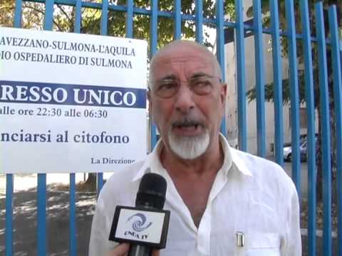 ONDA TG 7.08.2013 - OSPEDALE DI SULMONA: CHIUSURE ESTIVE