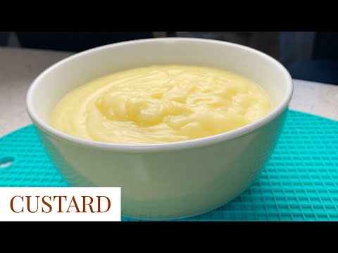 Homemade  creamy vanilla Custard from scratch