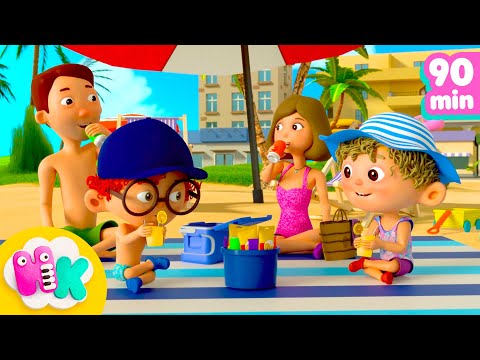 À la plage 🏖️☀️ Comptines d'été | Chansons pour Enfants | HeyKids en Français