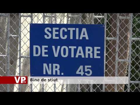 Bine de știut!