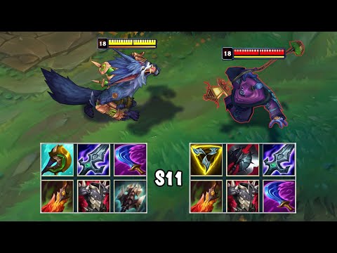 WARWICK vs JAX SEASON 11 FULL BUILD FIGHTS & Best Pentakills!