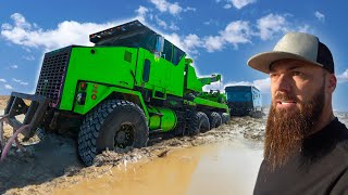 Biggest Motorhome Recovery Ever! Stuck In The Desert, No Other Option!