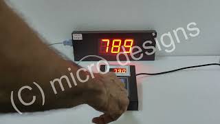 micro designs 3 digit Token Display System with Nepali voice announcement