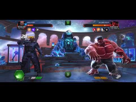 Nick Fury (Trash) Obliterates Labyrinth Red Hulk