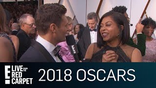 Taraji P. Henson Gushes Over Mary J. Blige at 2018 Oscars | E! Live from the Red Carpet