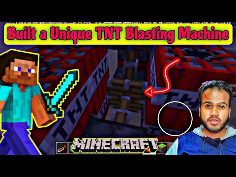 I've built a unique TNT blasting machine in Minecraft.