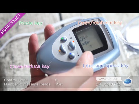 Dx : Electronic 8-Mode Slimming Massager w/ Massage Pads - Blue (2*AAA)