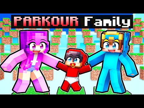 Joining a PARKOUR FAMILY in Minecraft!