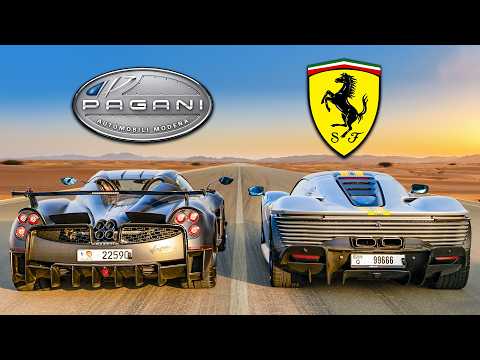 Ferrari SP3 vs Pagani Huayra: CORRIDA DE ARRANCADA