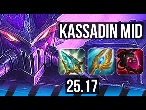 KASSADIN vs FIZZ (MID) | 6 solo kills | KR Diamond | 25.17