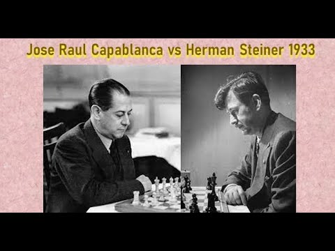 Epic chess game : Jose Raul Capablanca vs Herman Steiner 1933 #chess