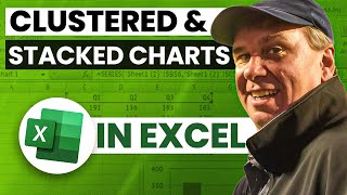 Stacked &amp; Clustered - 1091 - Learn Excel Podcast