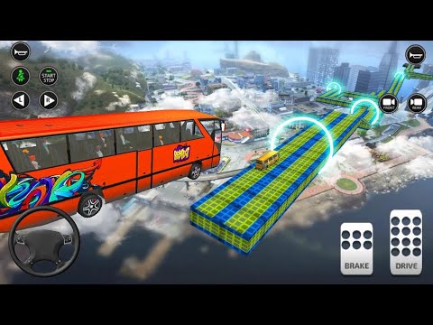 Bus Impossible Tracks Stunt Racing 3D - Bus Driving Simulator | Android Gameplay