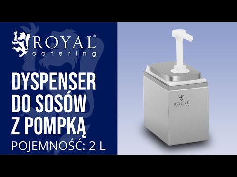 Video - Dyspenser do sosów z pompką - 2 l