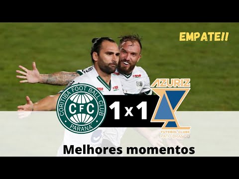 CORITIBA 1 X 1 AZURIZ MELHORES MOMENTOS CAMPEONATO PARANAENSE!! 2021 !!