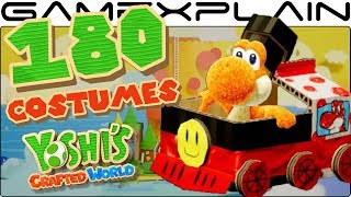 A Look at 180 Costumes in Yoshi's Crafted World (amiibo + Vending Machine)