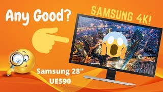 Video thumbnail for Samsung 28" UE590 4K Monitor Unboxing & Test. UHD 4K Gaming Monitor. by TechNolli