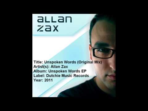 Unspoken Words - Allan Zax (Original Mix)