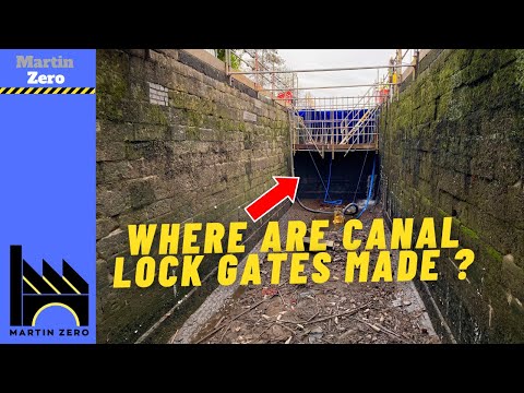 Where are canal lock gates made ?