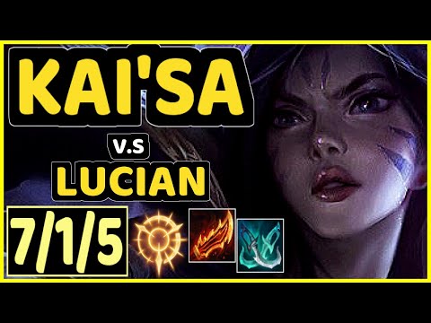 DEFT (KAI'SA) vs LUCIAN - 7/1/5 KDA BOTTOM ADC CHALLENGER GAMEPLAY - KR