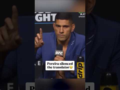 Alex Pereira silenced Ankalaev’s translator💀