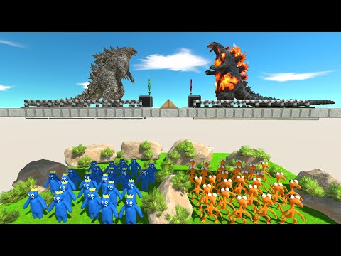 Who Will Fall Into Rainbow Friends - Animal Revolt Battle Simulator