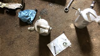How to flush A/C system with a can ACPro power clean & flush review 2002 Chevy Silverado 3500 8100