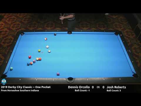 Dennis Orcollo vs Josh Roberts - One Pocket - 2019 Derby City Classic