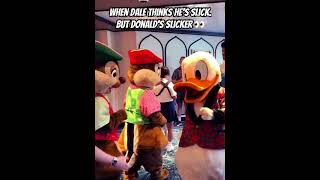 Donald letting it slide (for now) 😏#donaldduck #chipanddale #funny #disneytreasure