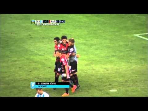 Gol de Bertoli. Gimnasia (J) 1 - Patronato 1. Fecha 3. Primera División 2015. FPT