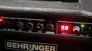 Video thumbnail for Behringer GMX110 Guitar amplifier demo by Gearfacts