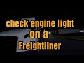 Check Engine Light On A Freightliner with Detroit Motor | #freightliner #detroit