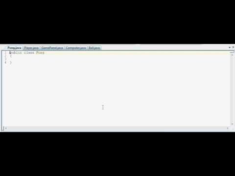 Java Game Tutorial Pong