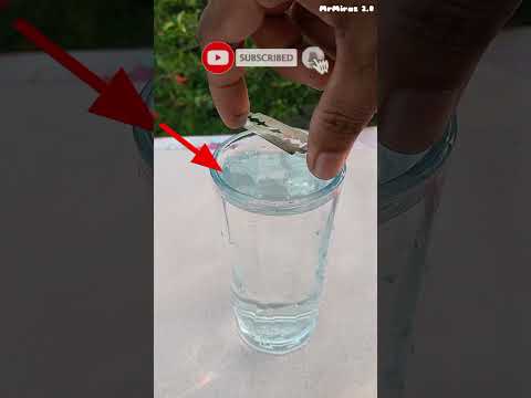 Surface Tension | Floating blade on the water | Simple science experiments #experiment