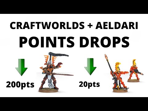 Craftworlds, Drukhari and Harlequins - Points Changes from Chapter Approved 2021