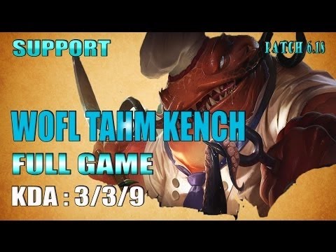SKT T1 Wofl Tahm Kench vs Trundle Support - Full Game (September 12, 2016)