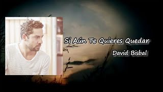 David Bisbal - Si Aún Te Quieres Quedar ft. Cuca Roseta Lyrics