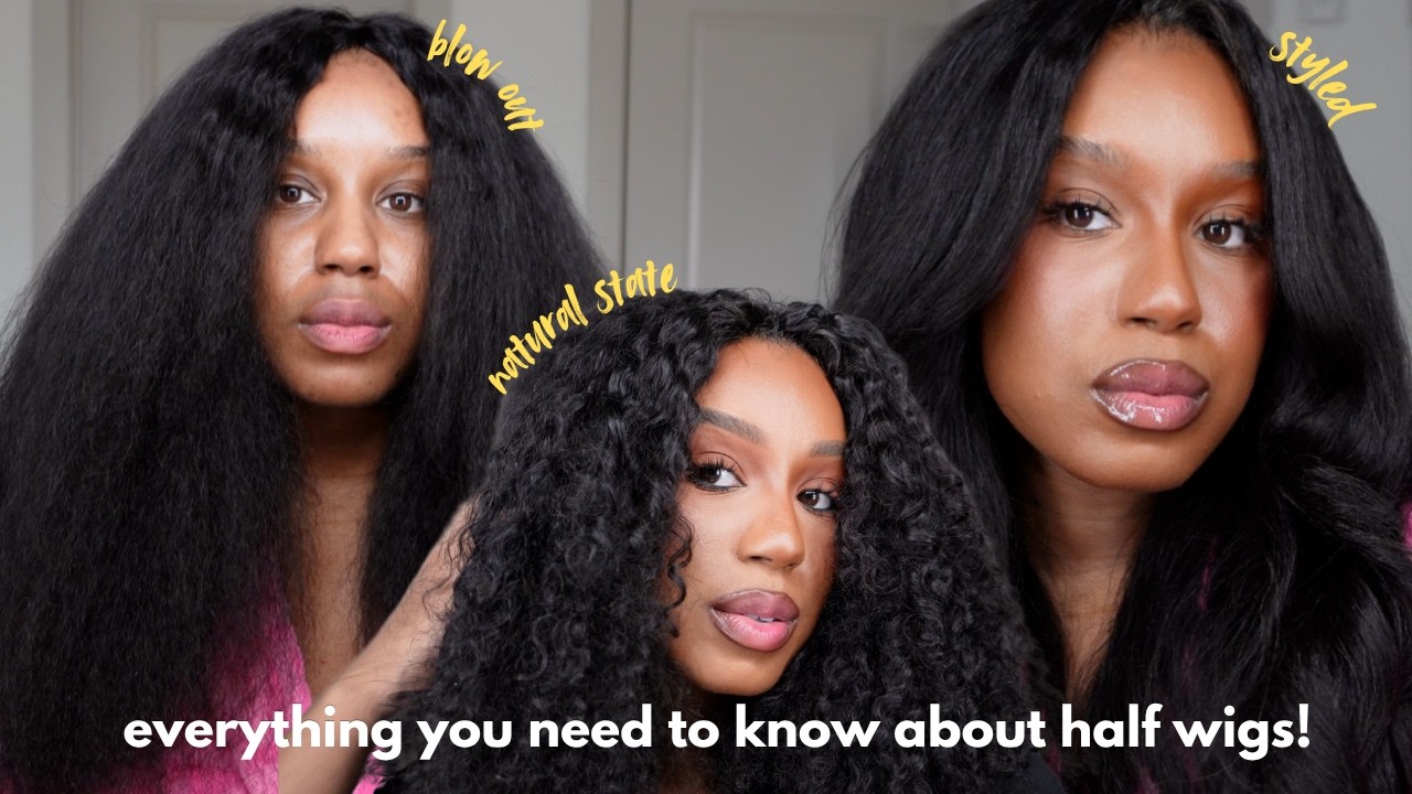 EVERYTHING YOU NEED TO KNOW ABOUT HALF WIGS!  (Beginner Friendly) | QUICKWEAVE ALTERNATIVE | GNDHAIR