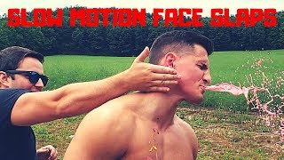 PAINFUL Slow Motion FACE SLAPS Challenge | Bodybuilder VS Extreme Hand Slap Damage Test