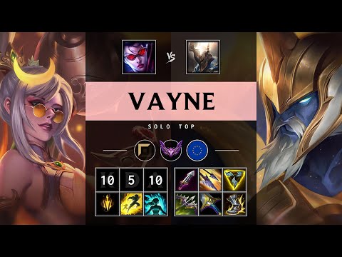 Vayne Top vs Pantheon: Godlike - EUW Master Patch 14.24