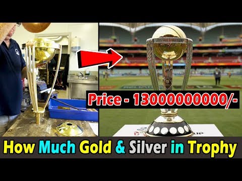 How Much Value Gold and Silver in ICC Cricket World Cup Trophy । वर्ल्ड कप ट्रॉफी की मूल्य कितनी है