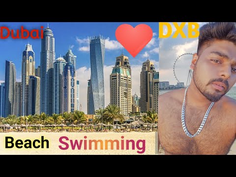 Dubai Beach | Swimming In Dubai Beach | Navi3b2