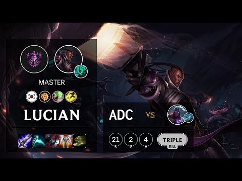 Lucian ADC vs Varus - KR Master Patch 10.8